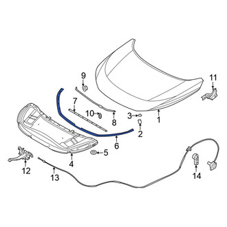 Nissan OE - Front Hood Seal