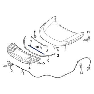 Nissan OE - Front Hood Seal