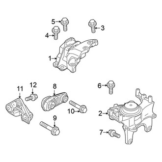 Nissan OE - Engine / Transaxle - Engine & Transmission Mounting (2.5L)