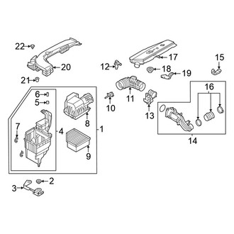Nissan OE - Engine / Transaxle - Air Intake (1.5L)