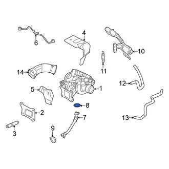 Nissan OE - Upper Turbocharger Oil Line O-Ring