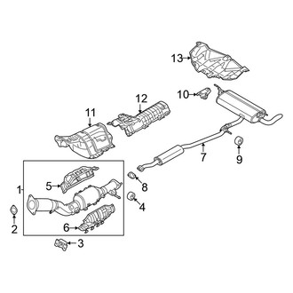 Nissan OE - Exhaust System - Exhaust Components (1.5L)