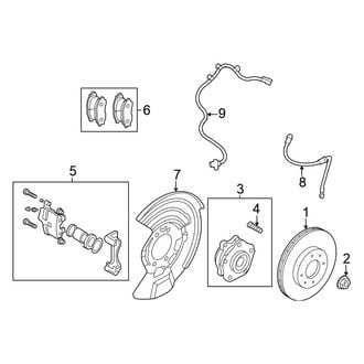 Nissan OE - Front Suspension - Brake Components