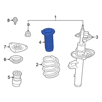 Nissan OE - Front Suspension Strut Bellows