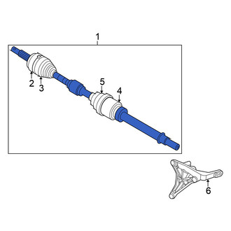 Nissan OE - Front Right CV Axle Assembly