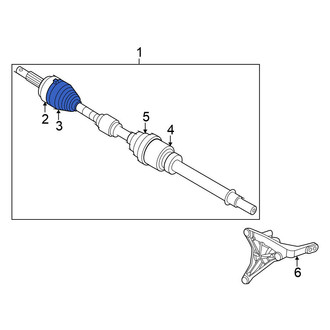 Nissan OE - Front Right Outer CV Joint Boot Kit
