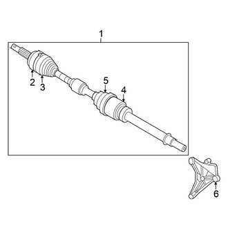Nissan OE - Front Suspension - Drive Axles (Japan Built), (FWD)