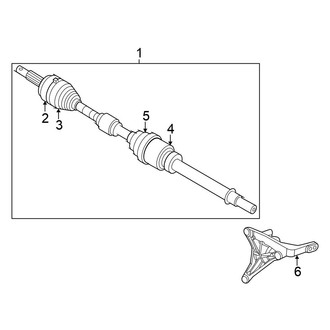 Nissan OE - Front Suspension - Drive Axles (Japan Built), (AWD)