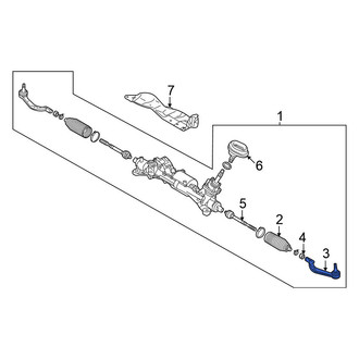 Nissan OE - Front Left Outer Steering Tie Rod End
