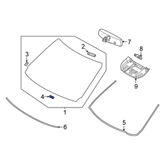 Nissan OE - Lower Windshield Spacer