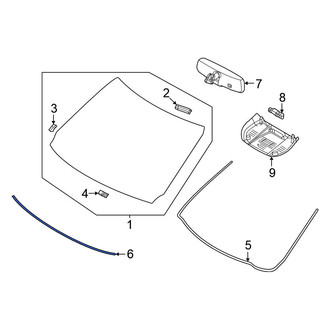 Nissan OE - Front Windshield Molding