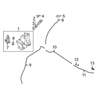 Nissan OE - Front Windshield Washer Hose Connector