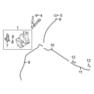 Nissan OE - Windshield - Washer Components (Japan Built)
