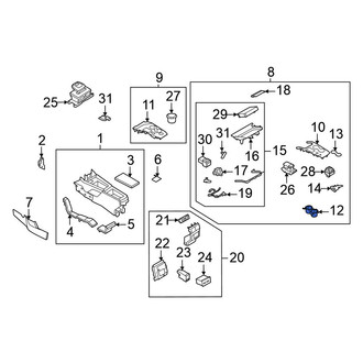 Nissan OE - Console Cup Holder