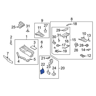 Nissan OE - HVAC Temperature Control Panel