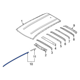 Nissan OE - Left Roof Molding