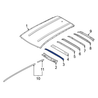 Nissan OE - Front Forward Roof Bow