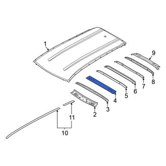 Nissan OE - Front Rearward Roof Bow