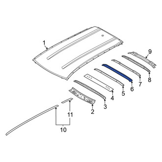 Nissan OE - Center Roof Bow