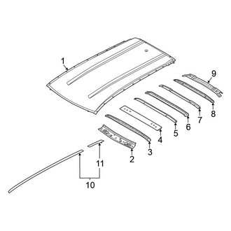Nissan OE - Roof & Components (W/O Sunroof)