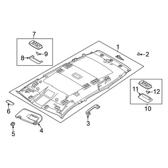 Nissan OE - Roof - Interior Trim (W/O Sunroof)
