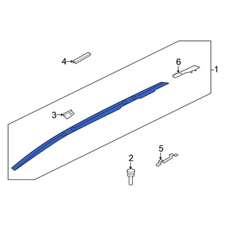 Nissan OE - Left Roof Luggage Carrier Side Rail