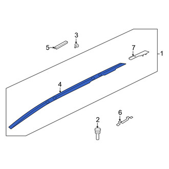 Nissan OE - Left Roof Luggage Carrier Side Rail