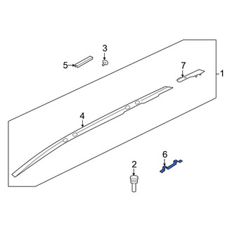 Nissan OE - Front Left Roof Luggage Carrier Side Rail Bracket