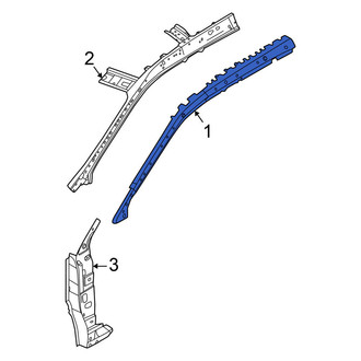 Nissan OE - Left Upper Body A-Pillar Reinforcement