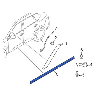 Nissan OE - Left Rocker Panel Molding Seal