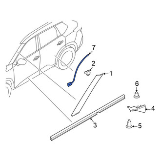 Nissan OE - Rear Left Wheel Arch Molding Seal