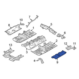 Nissan OE - Center Left Floor Pan Splash Shield