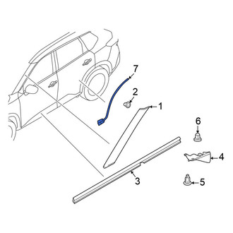 Nissan OE - Rear Left Wheel Arch Molding Seal