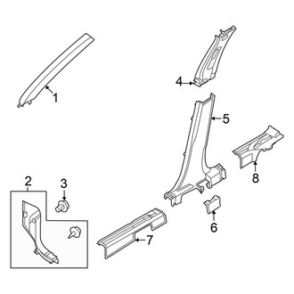 Nissan OE - Pillars, Rocker & Floor - Interior Trim (Japan Built)
