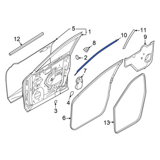 Nissan OE - Front Left Upper Black Out Tape