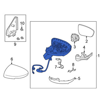 Nissan OE - Front Left Door Mirror