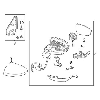 Nissan OE - Front Door - Outside Mirrors (Japan Built)