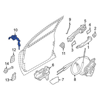 Nissan OE - Front Left Door Lock Cylinder