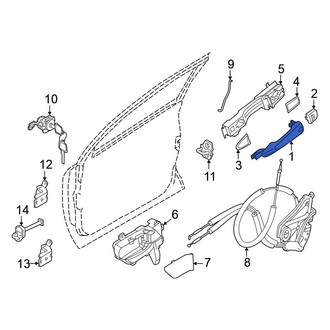 Nissan OE - Front Outer Exterior Door Handle