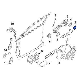 Nissan OE - Front Left Exterior Door Handle Cover