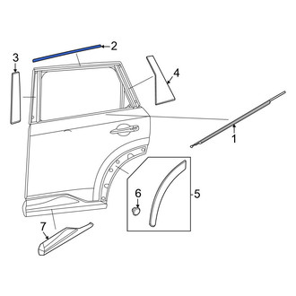 Nissan OE - Rear Right Door Reveal Molding