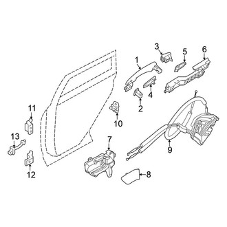 Nissan OE - Rear Door - Lock & Hardware