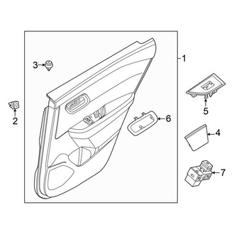 Nissan OE - Rear Door - Interior Trim (W/O Sun Shade)