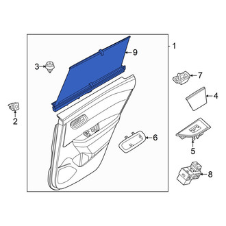 Nissan OE - Rear Left Door Glass Sunshade