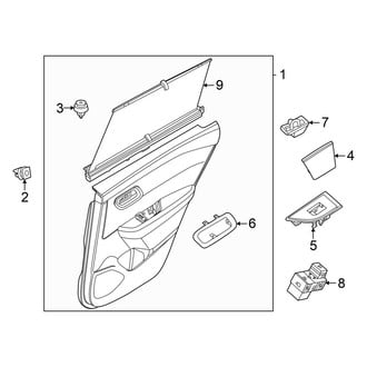Nissan OE - Rear Door - Interior Trim (With Sunshade)