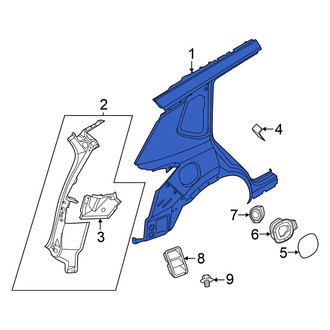 Nissan OE - Rear Right Outer Quarter Panel