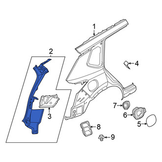 Nissan OE - Left Body D-Pillar