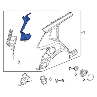 Nissan OE - Left Inner Body D-Pillar