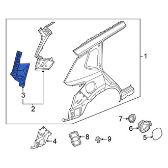 Nissan OE - Left Outer Body D-Pillar