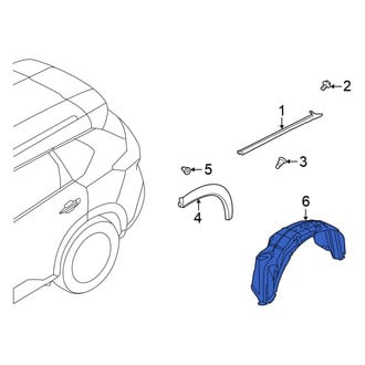 Nissan OE - Rear Right Quarter Panel Splash Shield